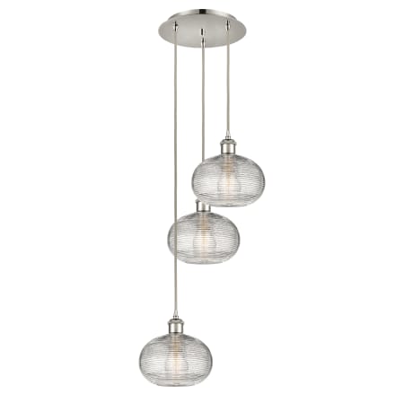 A large image of the Innovations Lighting 113B-3P-26-15 Ithaca Pendant Alternate Image