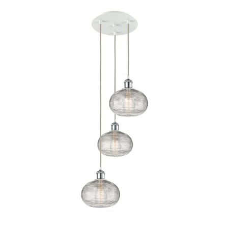 A large image of the Innovations Lighting 113B-3P-26-15 Ithaca Pendant Alternate Image