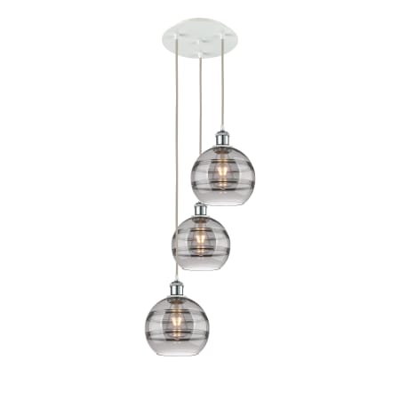 A large image of the Innovations Lighting 113B-3P-30-15 Rochester Pendant Alternate Image