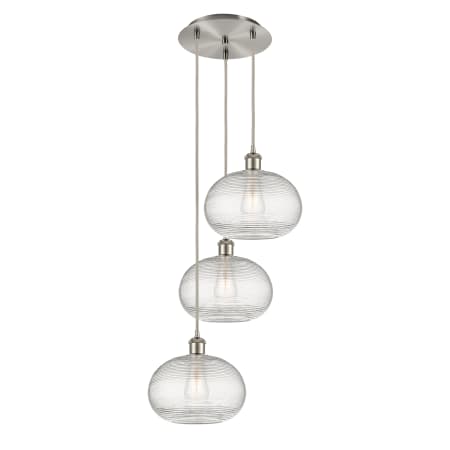 A large image of the Innovations Lighting 113B-3P-30-17 Ithaca Pendant Alternate Image