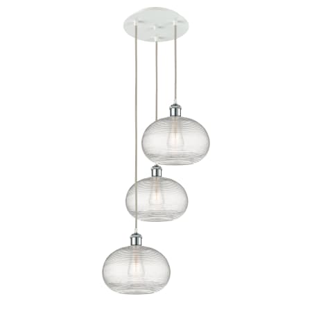 A large image of the Innovations Lighting 113B-3P-30-17 Ithaca Pendant Alternate Image