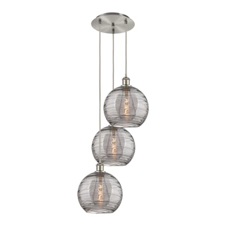 A large image of the Innovations Lighting 113B-3P 36 17 Athens Deco Swirl Pendant Alternate Image