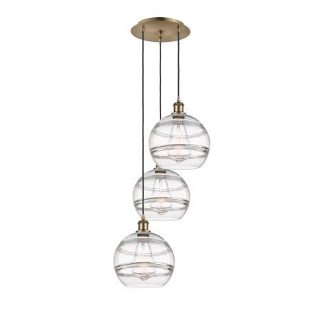 A large image of the Innovations Lighting 113B-3P-36-17 Rochester Pendant Alternate Image