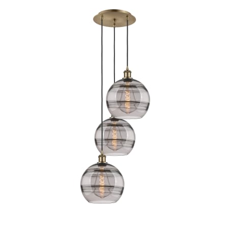 A large image of the Innovations Lighting 113B-3P-36-17 Rochester Pendant Alternate Image