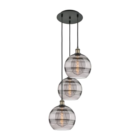 A large image of the Innovations Lighting 113B-3P-36-17 Rochester Pendant Alternate Image