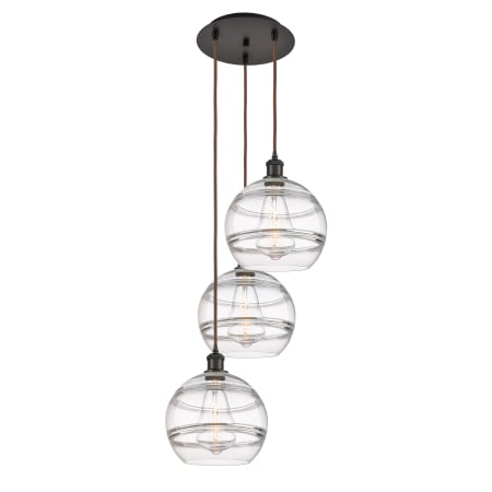 A large image of the Innovations Lighting 113B-3P-36-17 Rochester Pendant Alternate Image