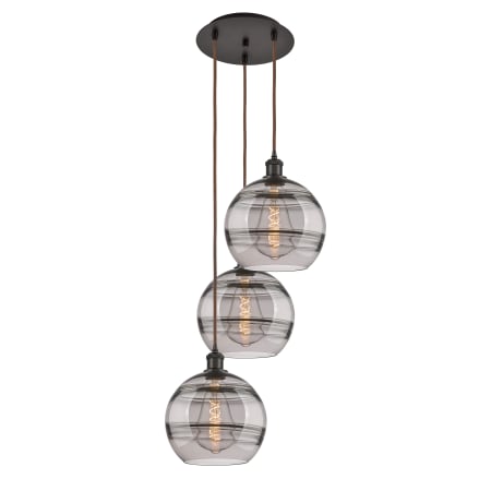 A large image of the Innovations Lighting 113B-3P-36-17 Rochester Pendant Alternate Image