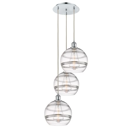 A large image of the Innovations Lighting 113B-3P-36-17 Rochester Pendant Alternate Image