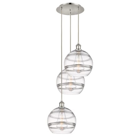 A large image of the Innovations Lighting 113B-3P-36-17 Rochester Pendant Alternate Image