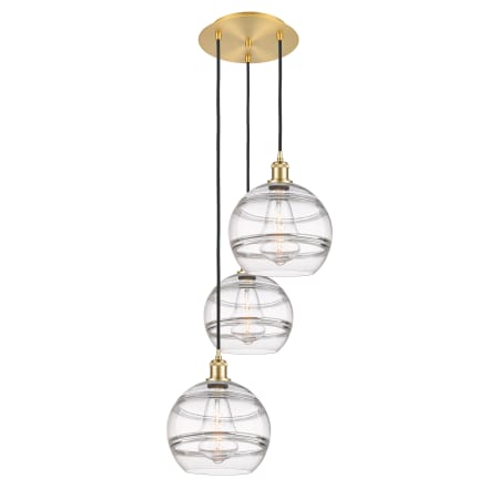 A large image of the Innovations Lighting 113B-3P-36-17 Rochester Pendant Alternate Image