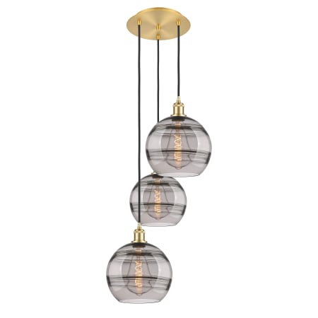 A large image of the Innovations Lighting 113B-3P-36-17 Rochester Pendant Alternate Image