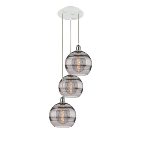 A large image of the Innovations Lighting 113B-3P-36-17 Rochester Pendant Alternate Image