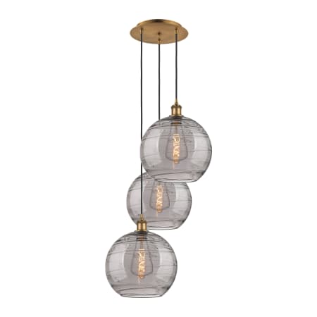 A large image of the Innovations Lighting 113B-3P 41 19 Athens Deco Swirl Pendant Alternate Image