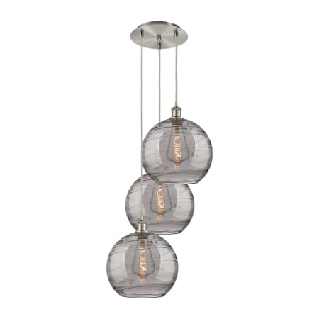 A large image of the Innovations Lighting 113B-3P 41 19 Athens Deco Swirl Pendant Alternate Image