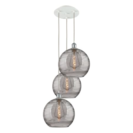 A large image of the Innovations Lighting 113B-3P 41 19 Athens Deco Swirl Pendant Alternate Image