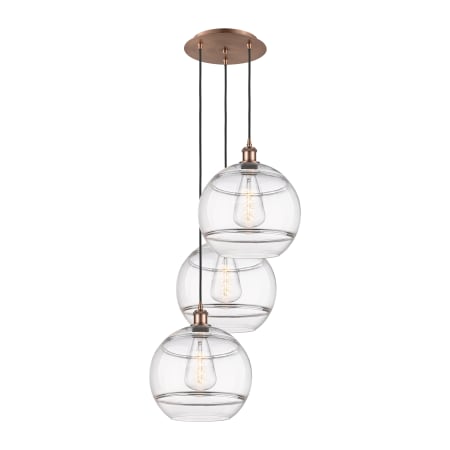 A large image of the Innovations Lighting 113B-3P-41-19 Rochester Pendant Alternate Image