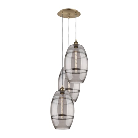 A large image of the Innovations Lighting 113B-3P-56-17 Vaz Pendant Alternate Image