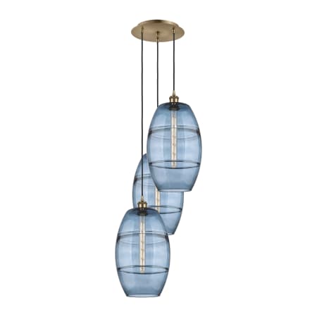 A large image of the Innovations Lighting 113B-3P-56-17 Vaz Pendant Alternate Image