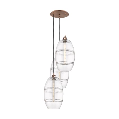 A large image of the Innovations Lighting 113B-3P-56-17 Vaz Pendant Alternate Image