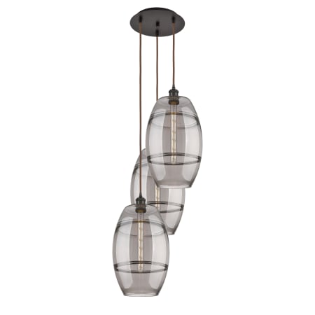 A large image of the Innovations Lighting 113B-3P-56-17 Vaz Pendant Alternate Image