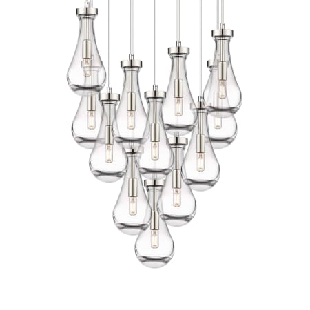 A large image of the Innovations Lighting 126-451-1P-12-25 Owego Pendant Polished Nickel / Clear