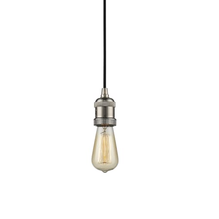 A large image of the Innovations Lighting 199 Bare Bulb Satin Nickel