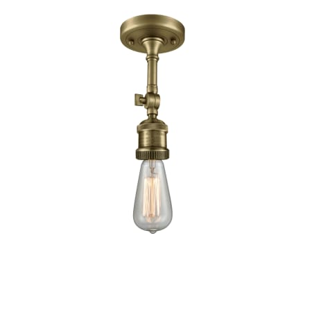 A large image of the Innovations Lighting 200NH-F Antique Brass