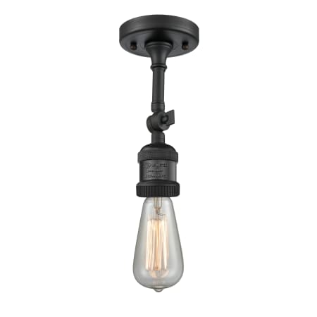 A large image of the Innovations Lighting 200NH-F Matte Black