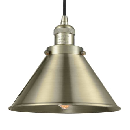 A large image of the Innovations Lighting 201C Braircliff Antique Brass / Antique Brass