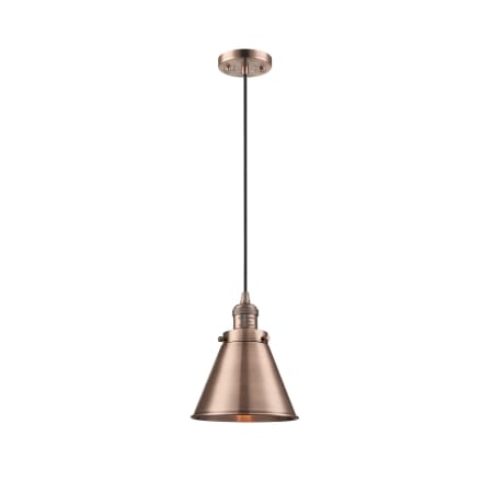 A large image of the Innovations Lighting 201C Appalachian Antique Copper