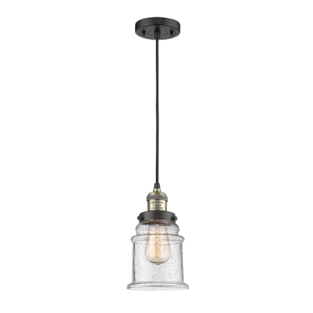 A large image of the Innovations Lighting 201C Canton Black Antique Brass / Seedy