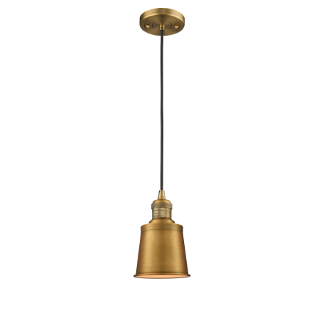 A large image of the Innovations Lighting 201C Addison Brushed Brass / Metal Shade