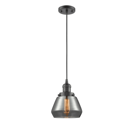 A large image of the Innovations Lighting 201C Fulton Oiled Rubbed Bronze / Smoked