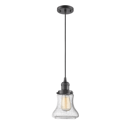 A large image of the Innovations Lighting 201C Bellmont Oiled Rubbed Bronze / Seedy