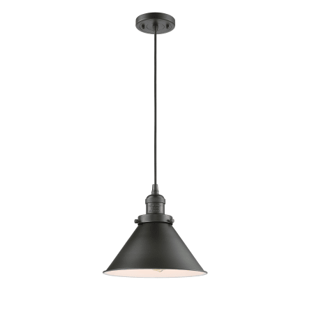 A large image of the Innovations Lighting 201C Briarcliff Oiled Rubbed Bronze / Metal Shade