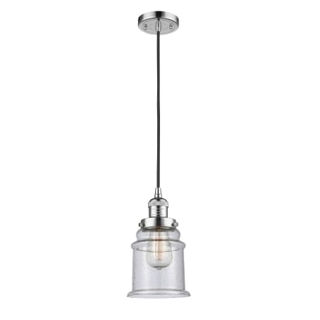 A large image of the Innovations Lighting 201C Canton Polished Chrome / Seedy