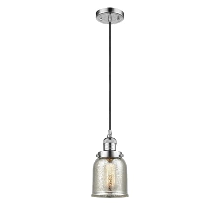 A large image of the Innovations Lighting 201C Small Bell Polished Chrome / Silver Plated Mercury