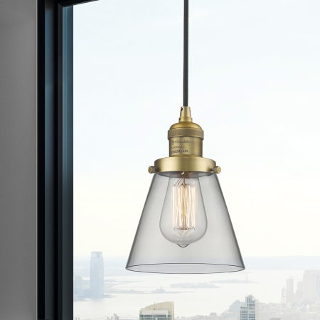 A large image of the Innovations Lighting 201C Small Cone Alternate Image