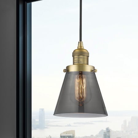 A large image of the Innovations Lighting 201C Small Cone Alternate Image