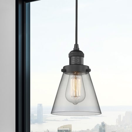 A large image of the Innovations Lighting 201C Small Cone Alternate Image