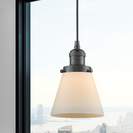 A large image of the Innovations Lighting 201C Small Cone Alternate Image