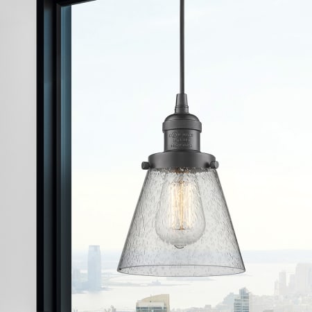 A large image of the Innovations Lighting 201C Small Cone Alternate Image