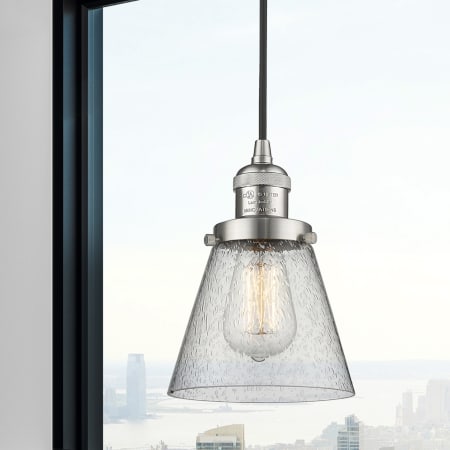 A large image of the Innovations Lighting 201C Small Cone Alternate Image