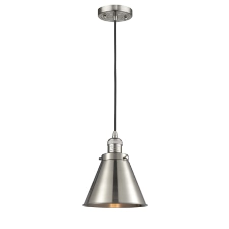 A large image of the Innovations Lighting 201C Appalachian Brushed Satin Nickel