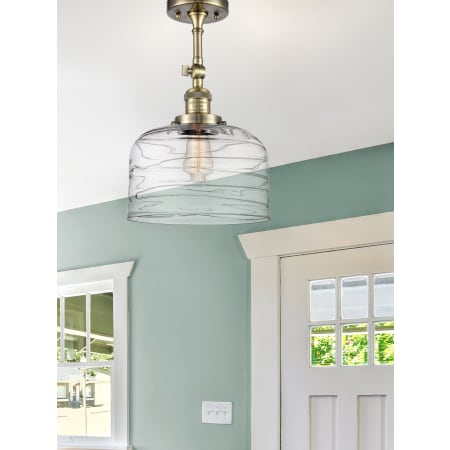 A large image of the Innovations Lighting 201F-16-12-L Bell Semi-Flush Alternate Image