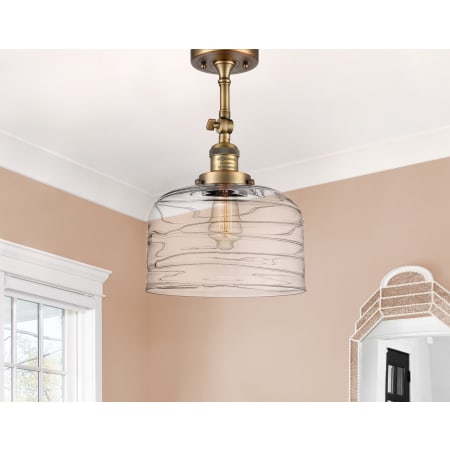 A large image of the Innovations Lighting 201F-16-12-L Bell Semi-Flush Alternate Image