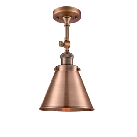 A large image of the Innovations Lighting 201F Appalachian Antique Copper
