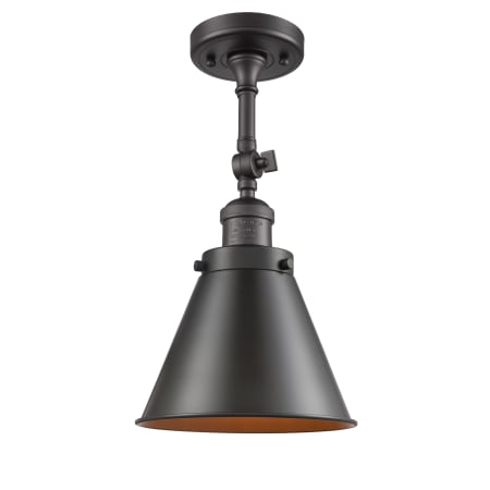A large image of the Innovations Lighting 201F Appalachian Oil Rubbed Bronze