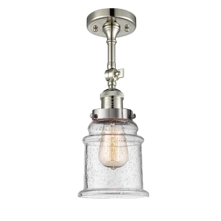 A large image of the Innovations Lighting 201F Canton Polished Nickel / Seedy