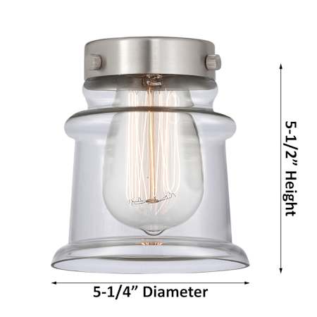 A large image of the Innovations Lighting 201F Small Canton Alternate Image